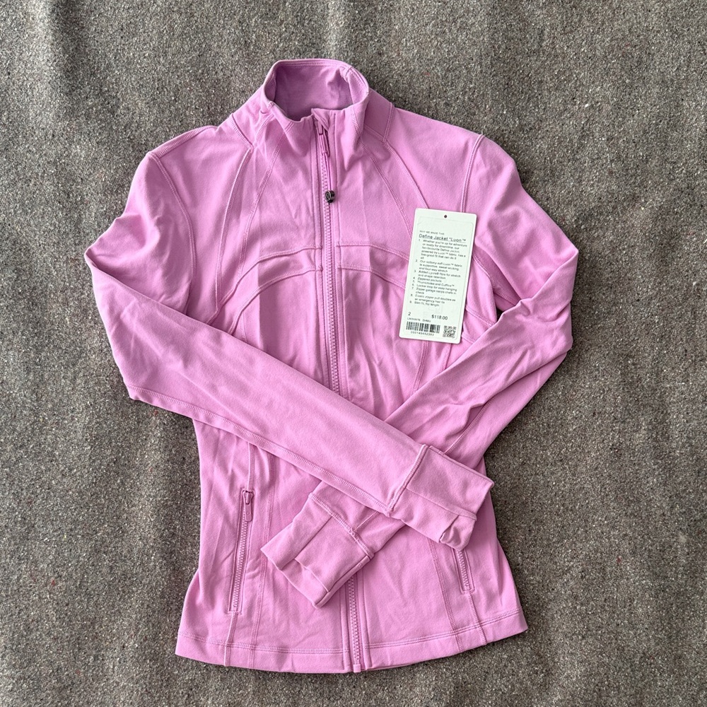 Lululemon Define Jacket Luon in Dahlia Mauve (Size 2)